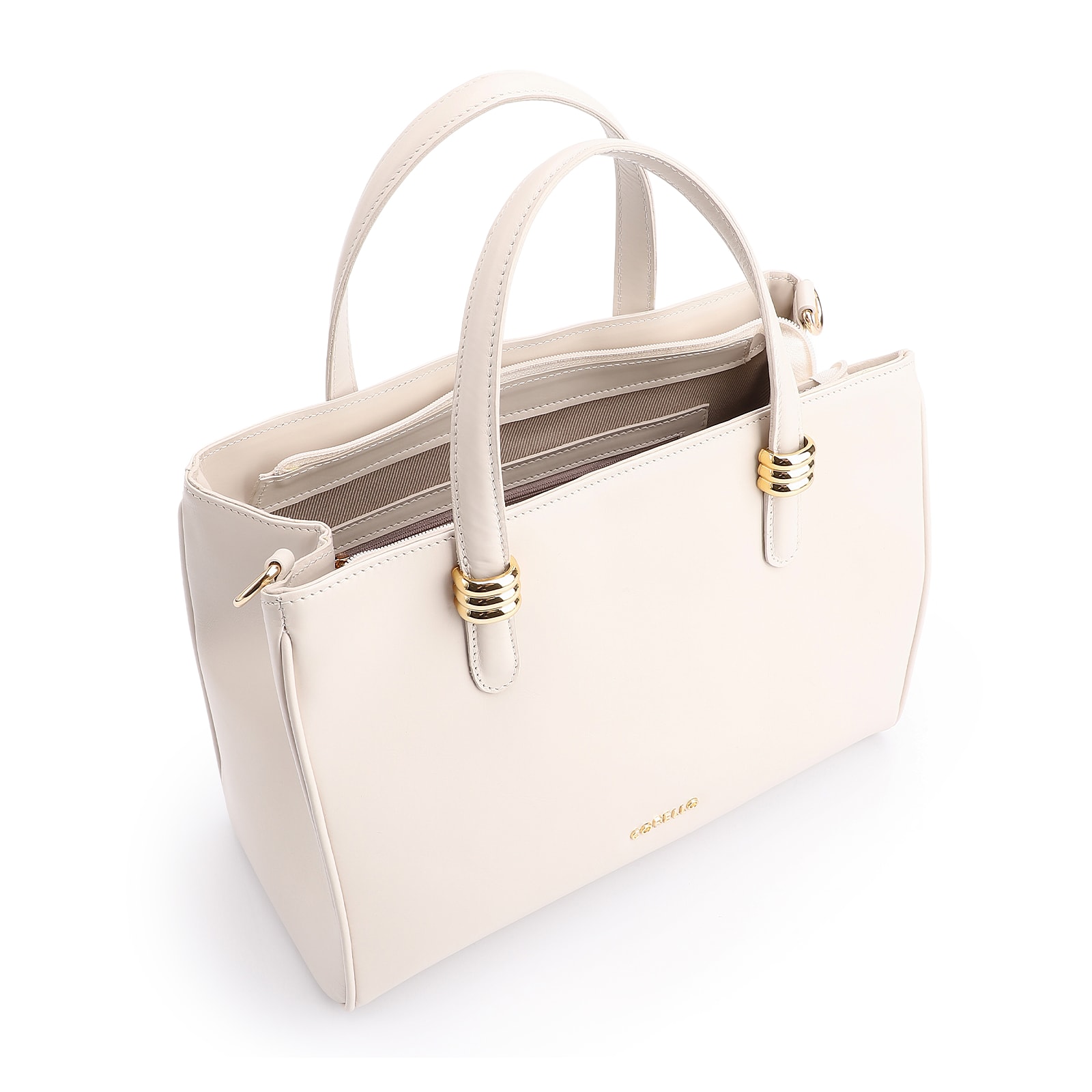 Bolsa Tote Couro Off White