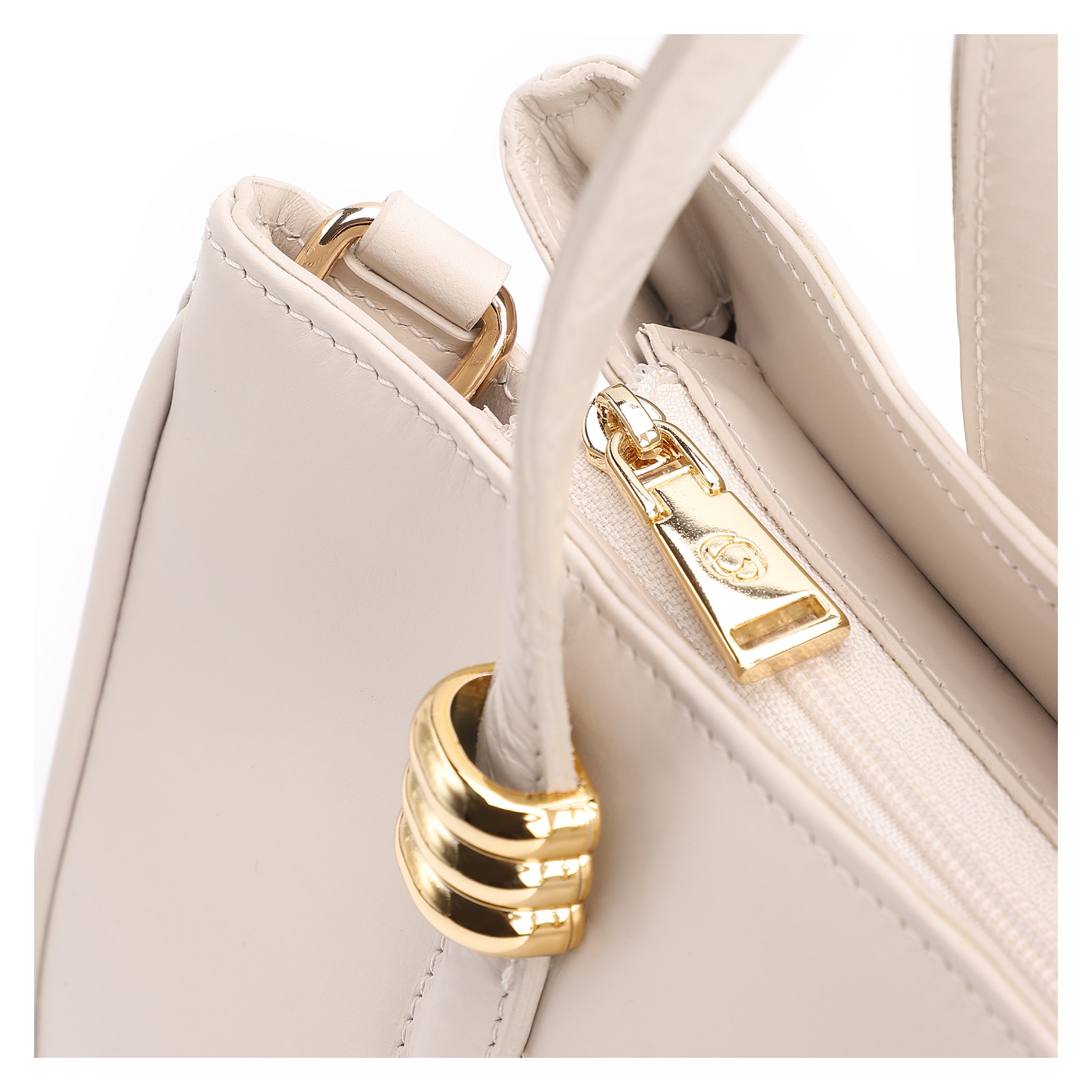 Bolsa Tote Couro Off White
