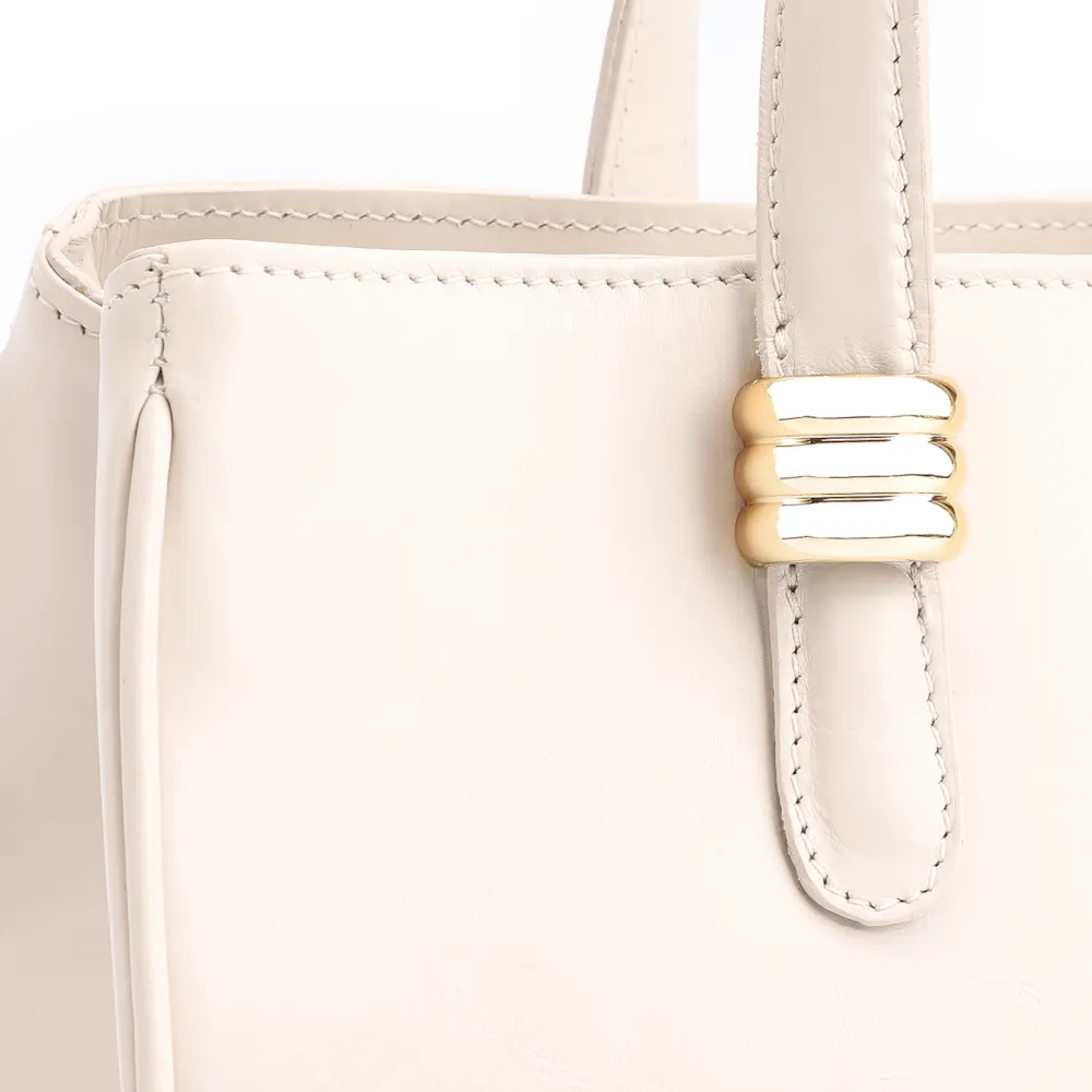 Bolsa Tote Couro Off White - imagem 7