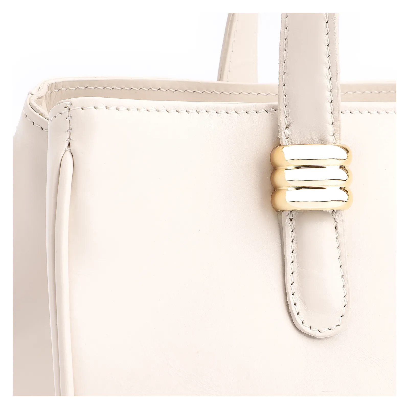 Bolsa Tote Couro Off White