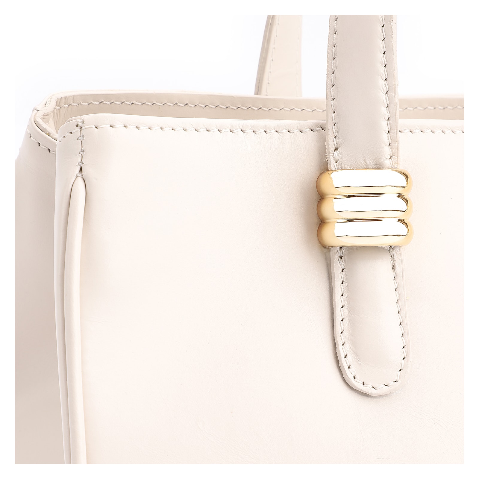 Bolsa Tote Couro Off White