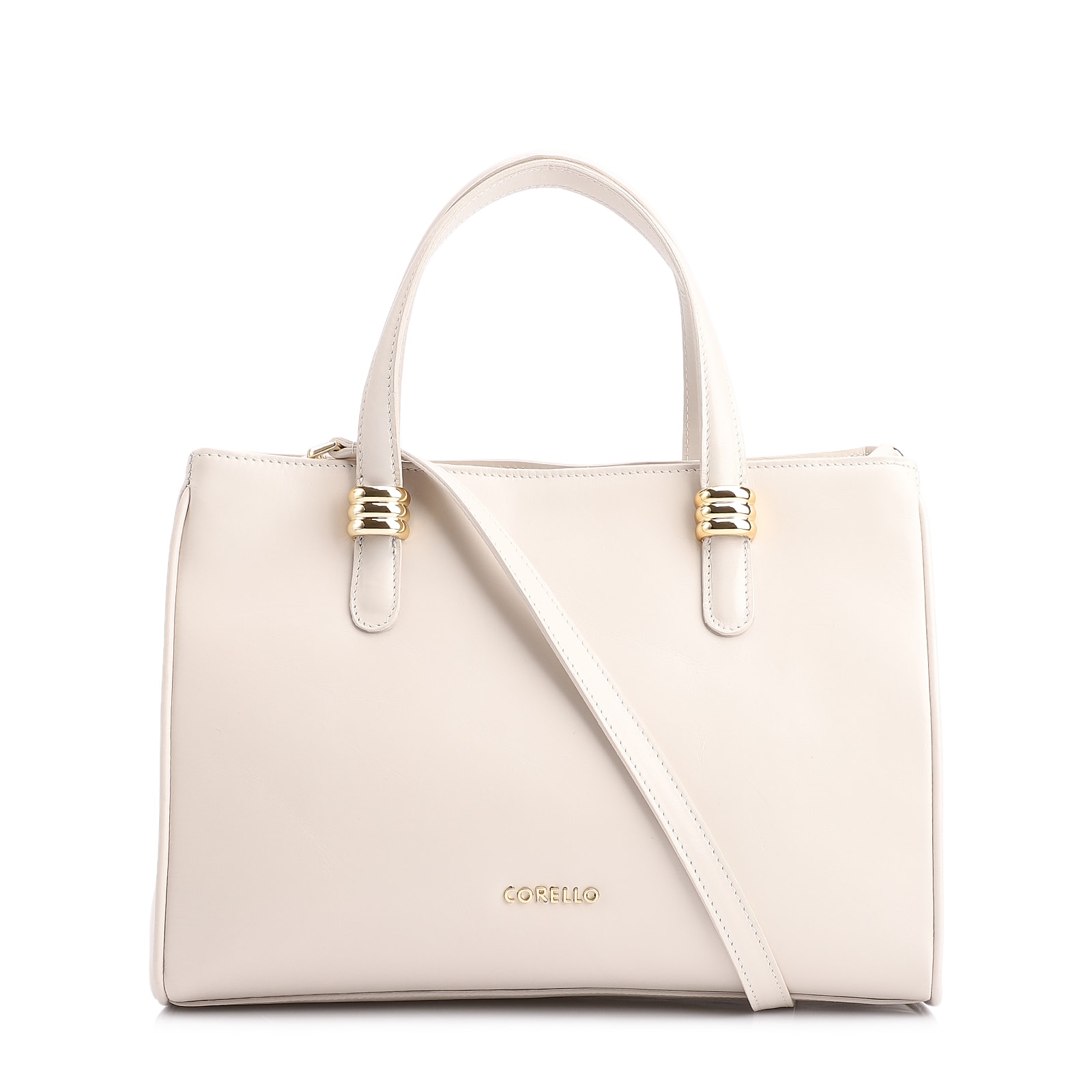 Bolsa Tote Couro Off White