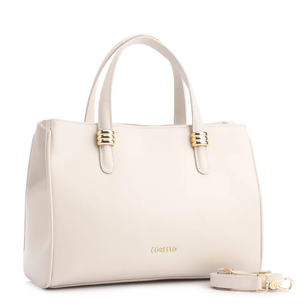 Bolsa Tote Couro Off White - imagem 2