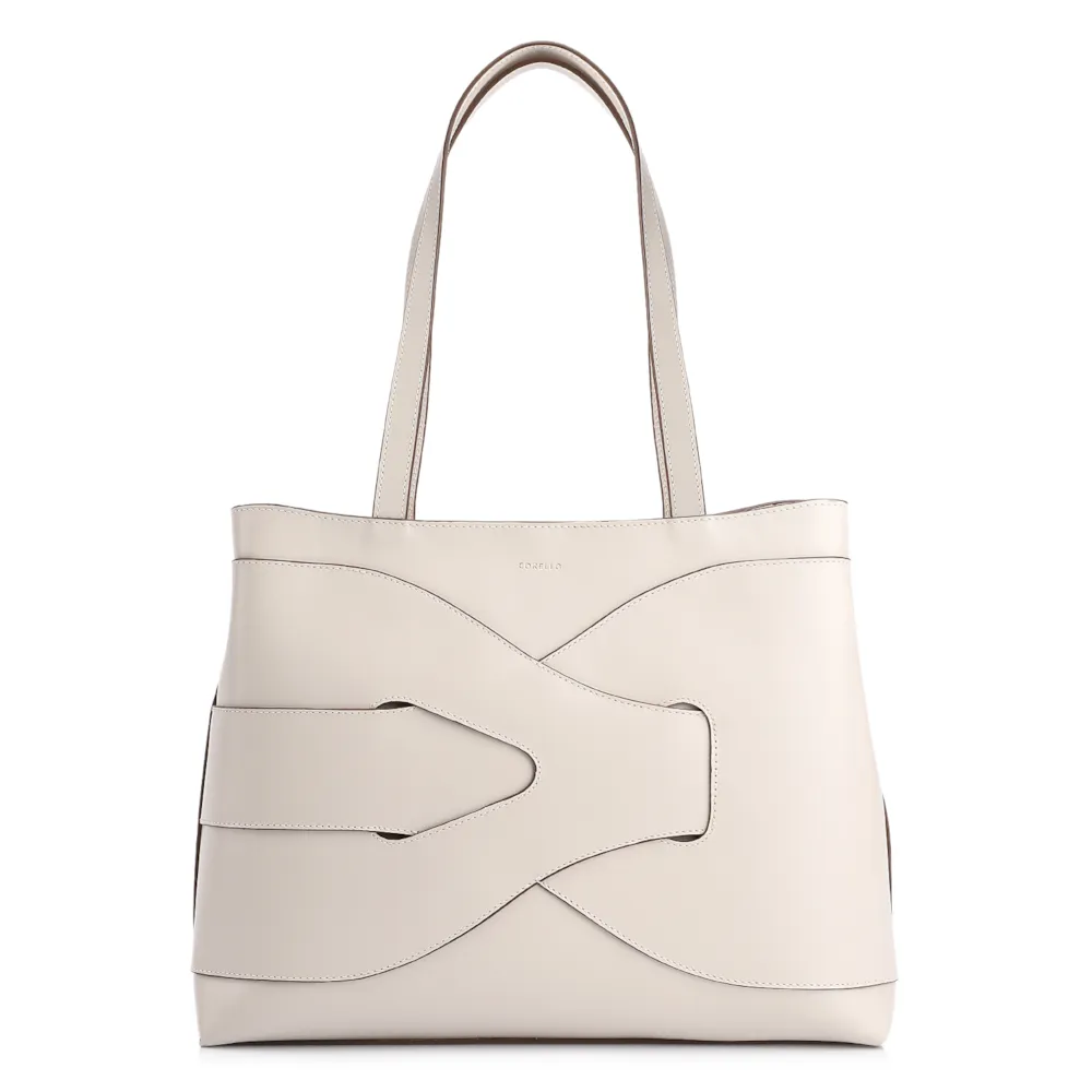 Bolsa Tote Couro Off White