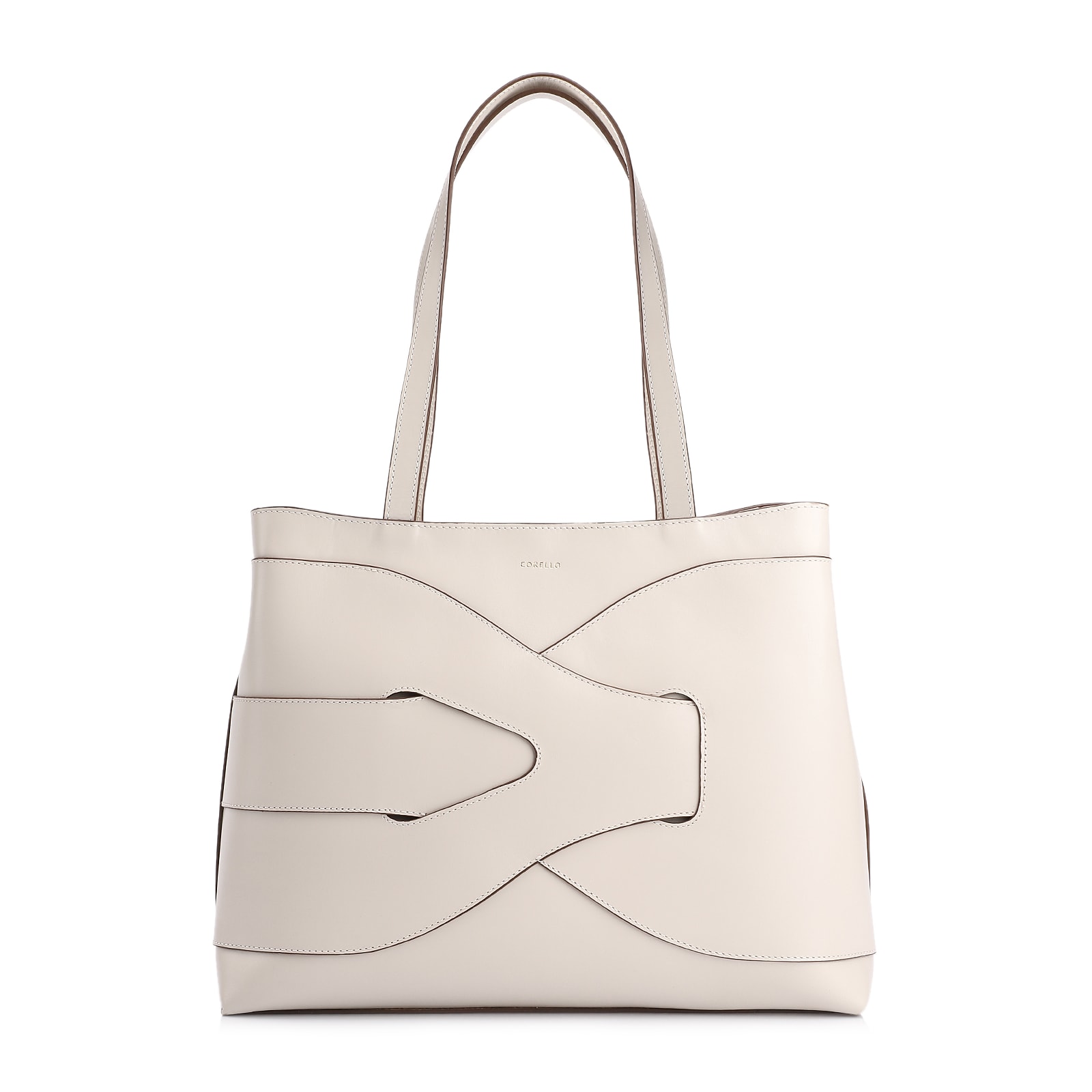 Bolsa Tote Couro Off White