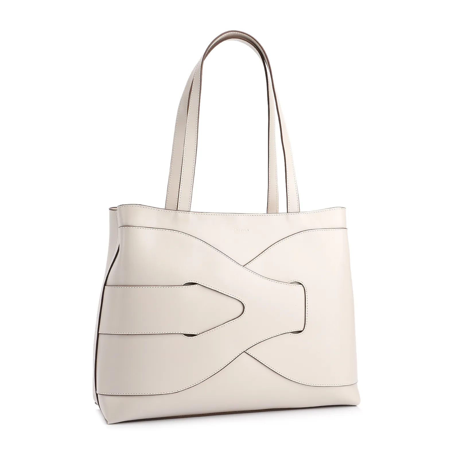 Bolsa Tote Couro Off White