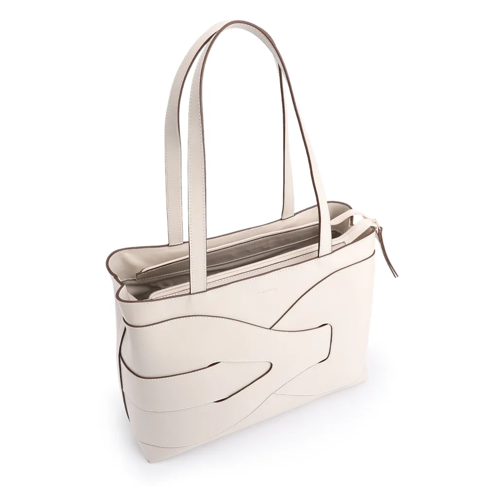 Bolsa Tote Couro Off White - imagem 4