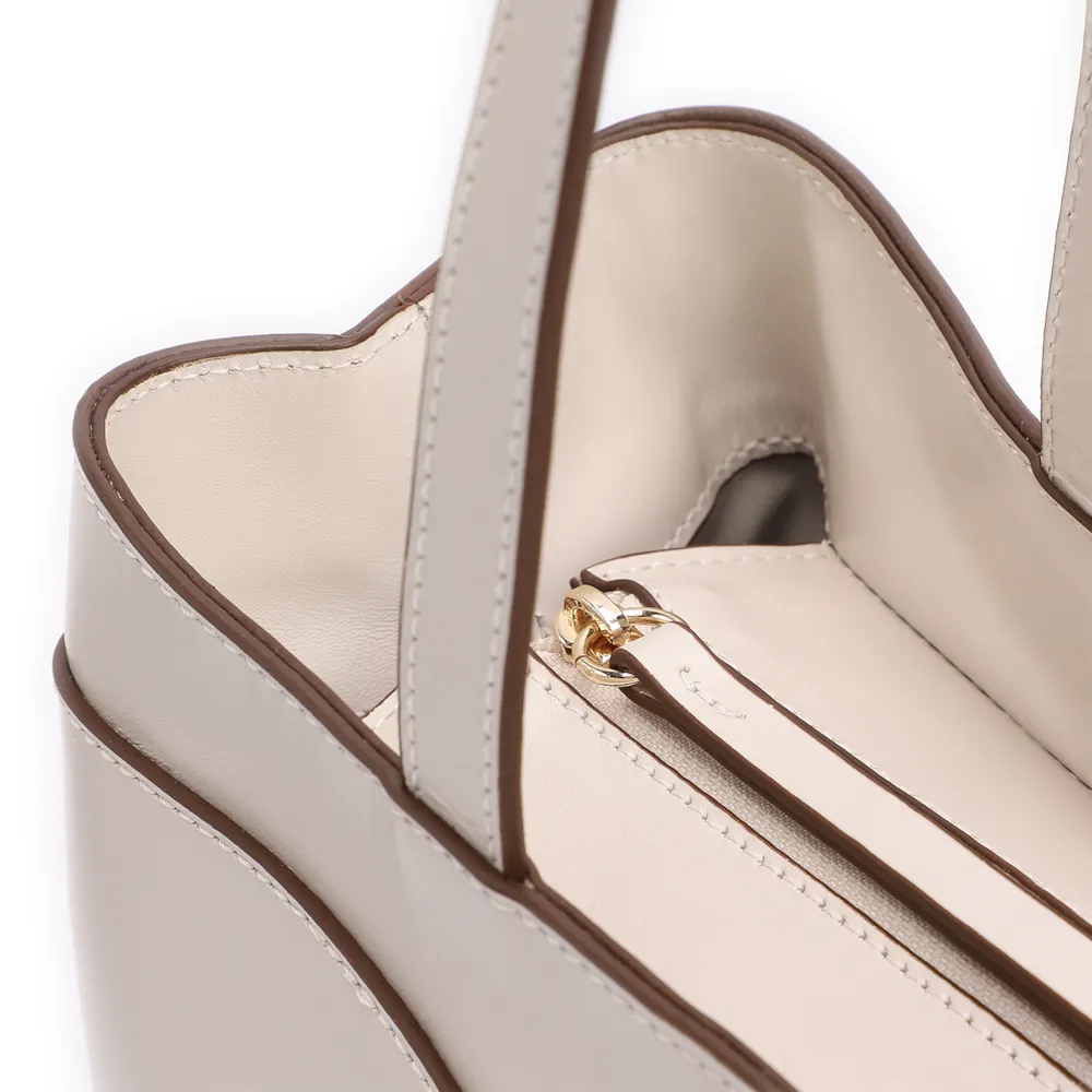 Bolsa Tote Couro Off White - imagem 5