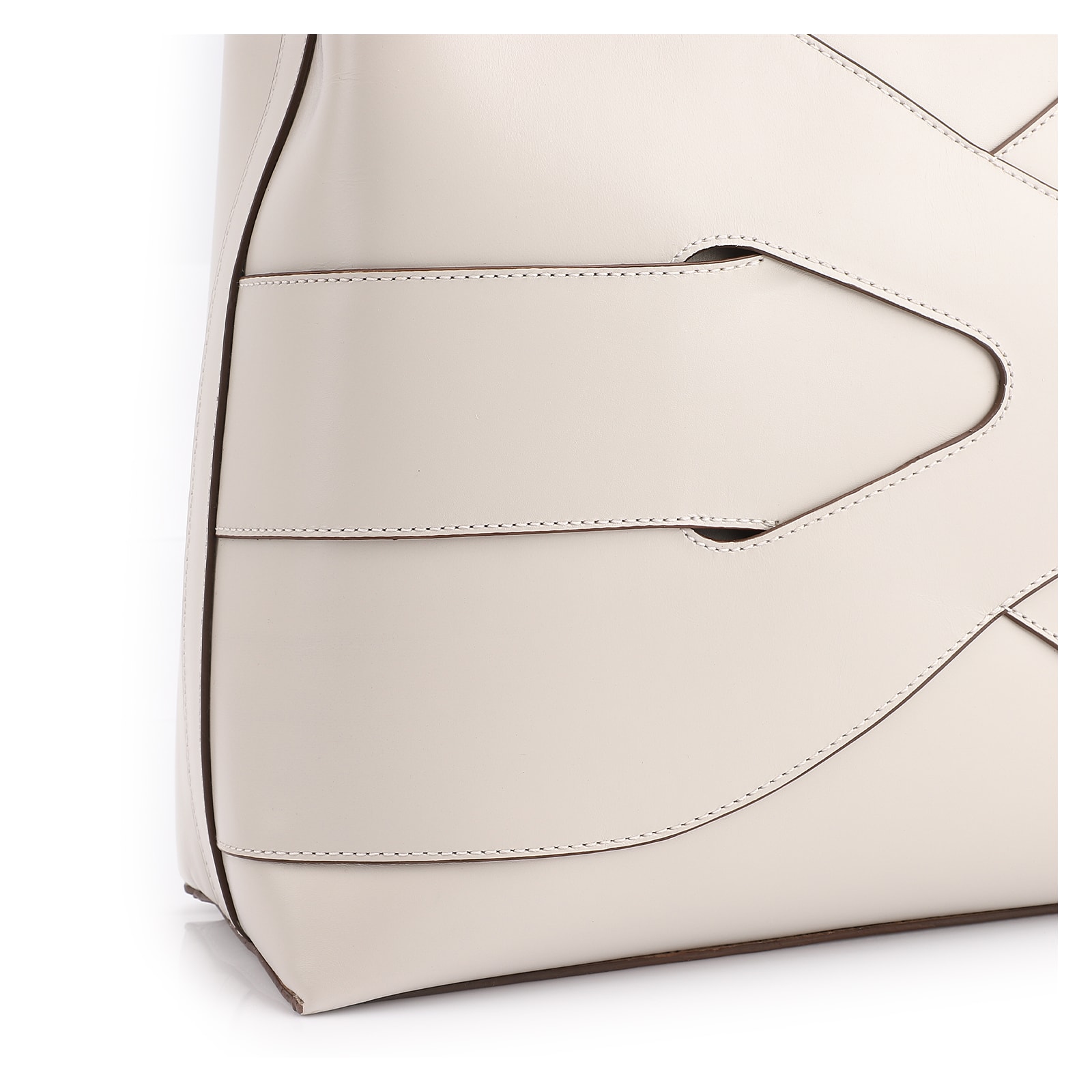 Bolsa Tote Couro Off White