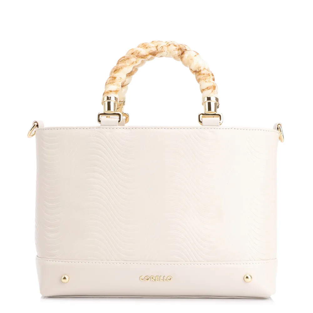 Bolsa Tote Couro Off White