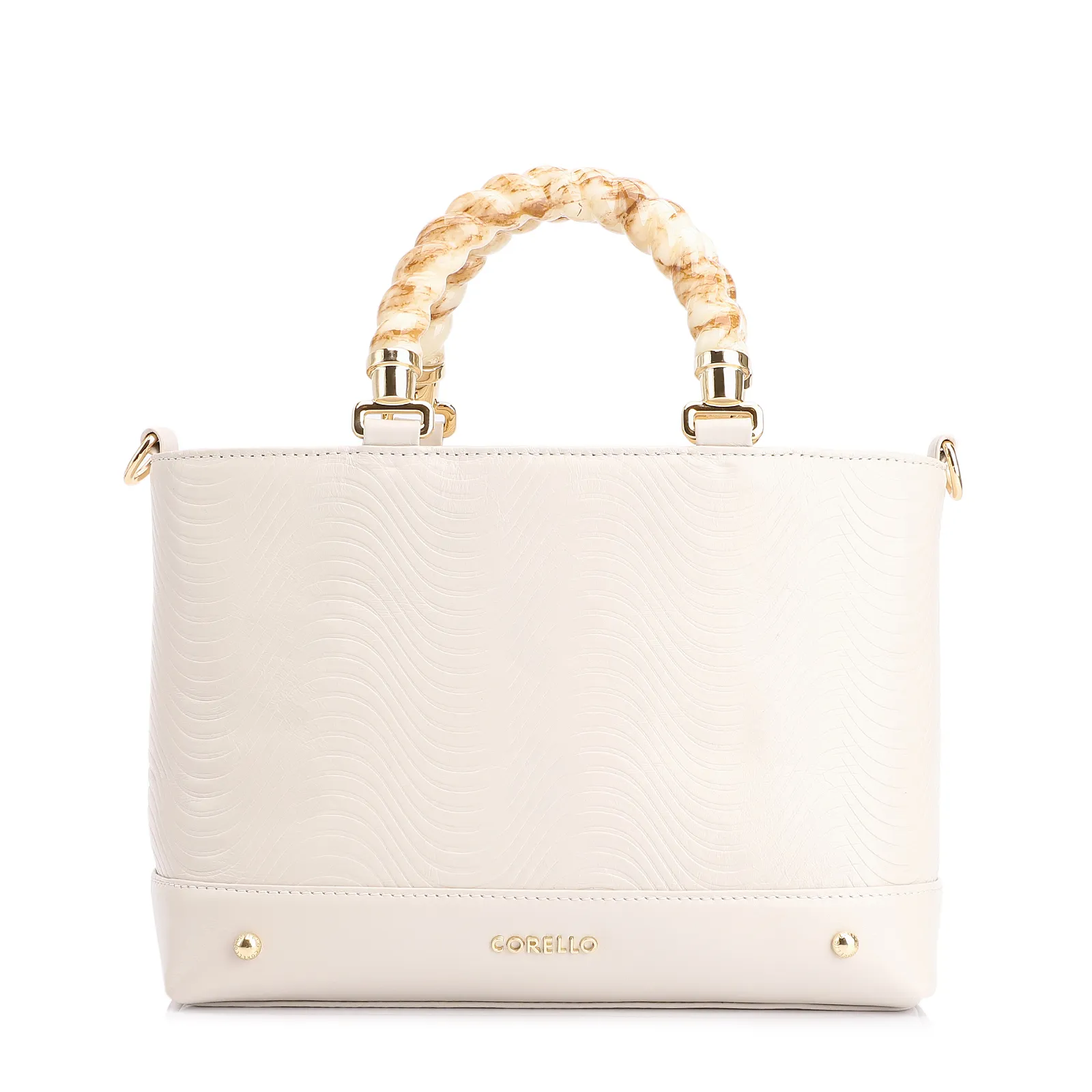 Bolsa Tote Couro Off White