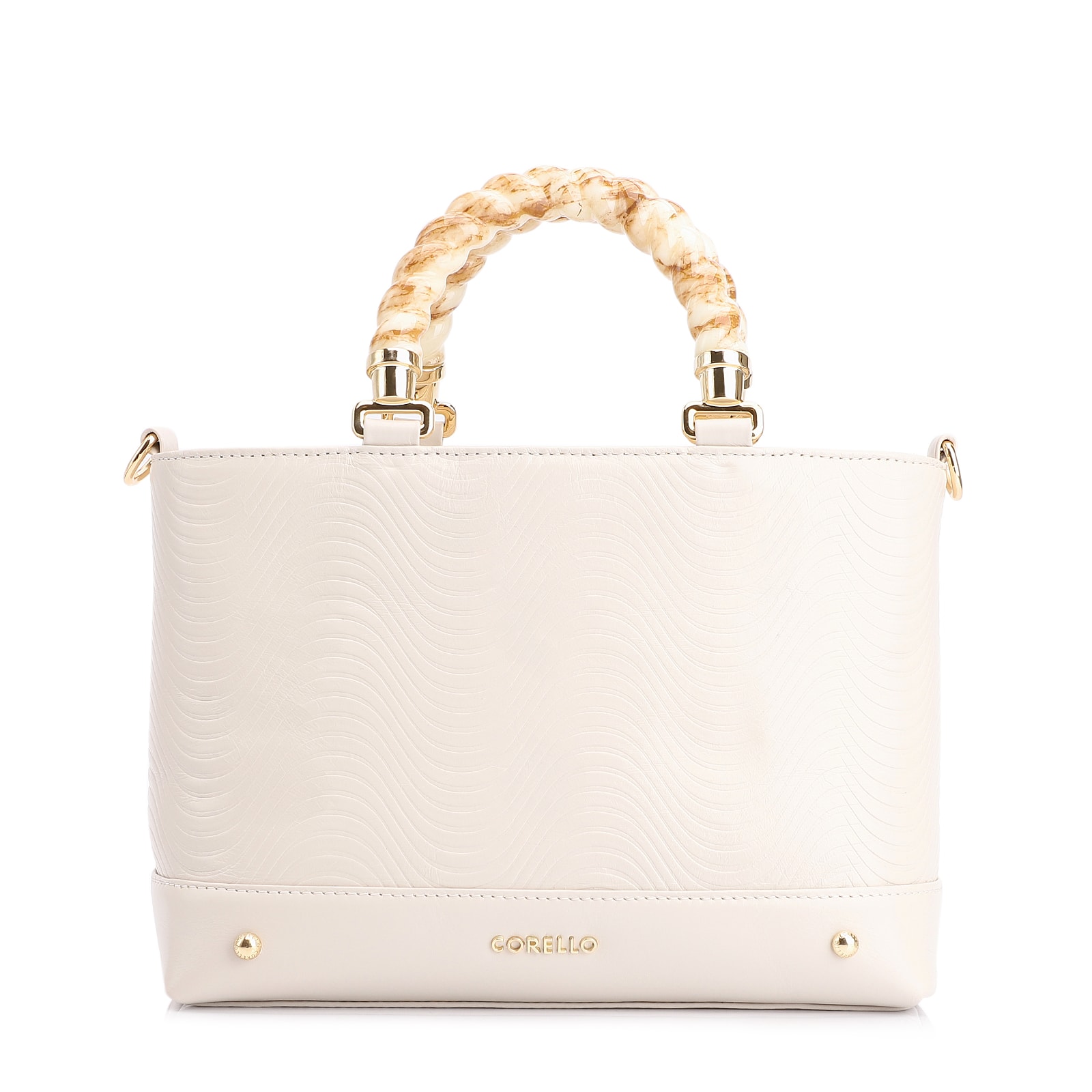 Bolsa Tote Couro Off White