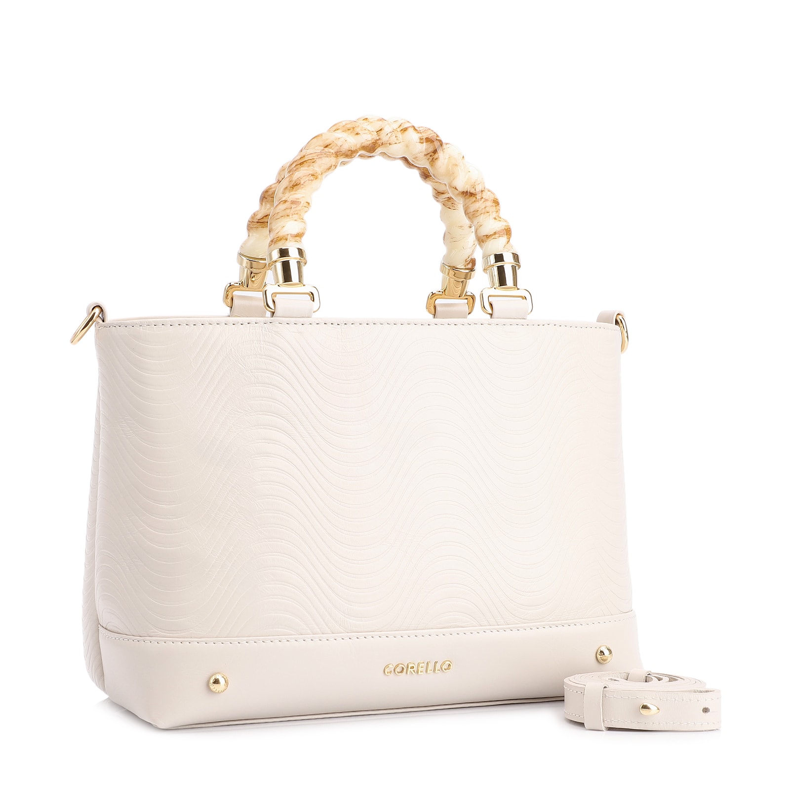 Bolsa Tote Couro Off White