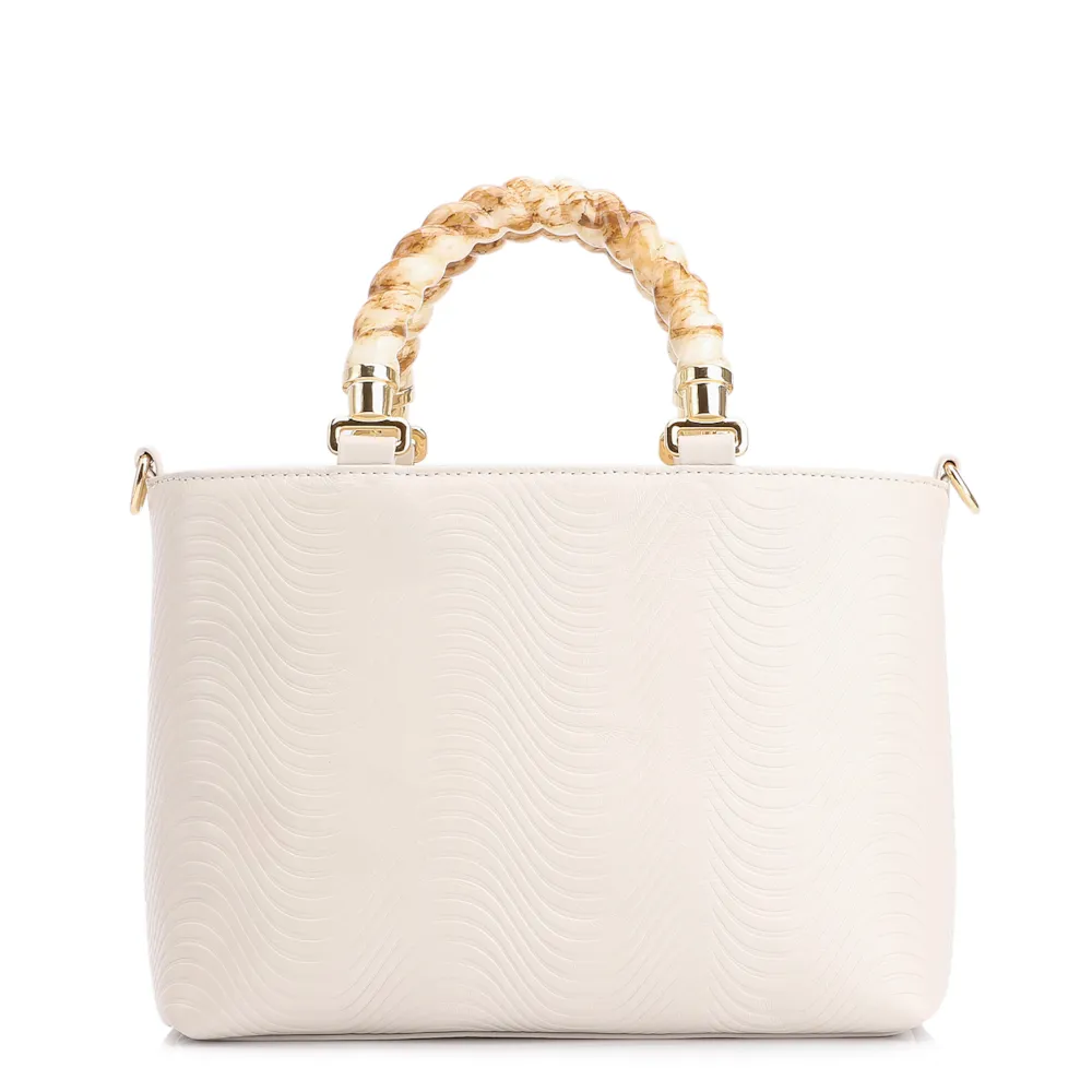 Bolsa Tote Couro Off White - imagem 4