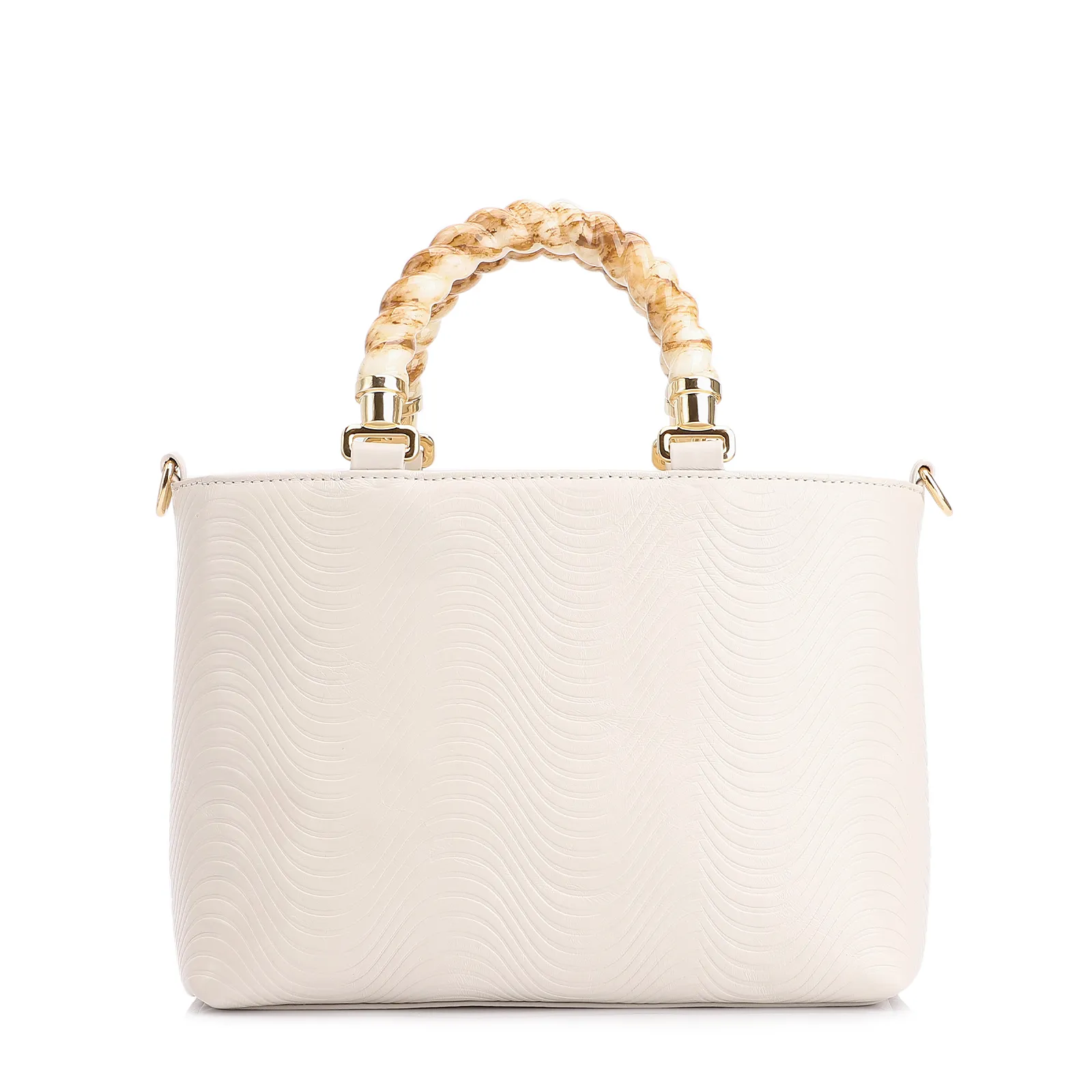 Bolsa Tote Couro Off White