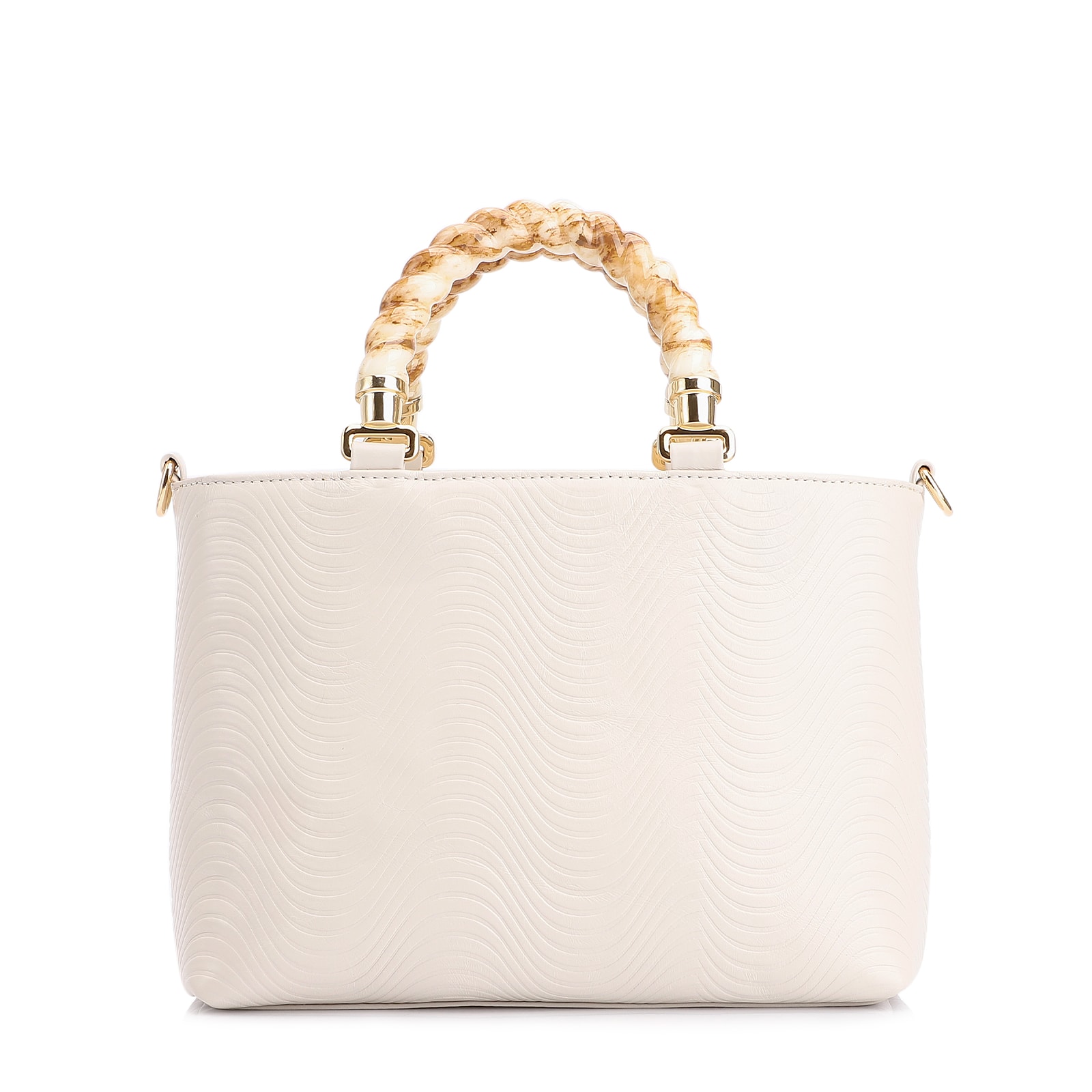 Bolsa Tote Couro Off White