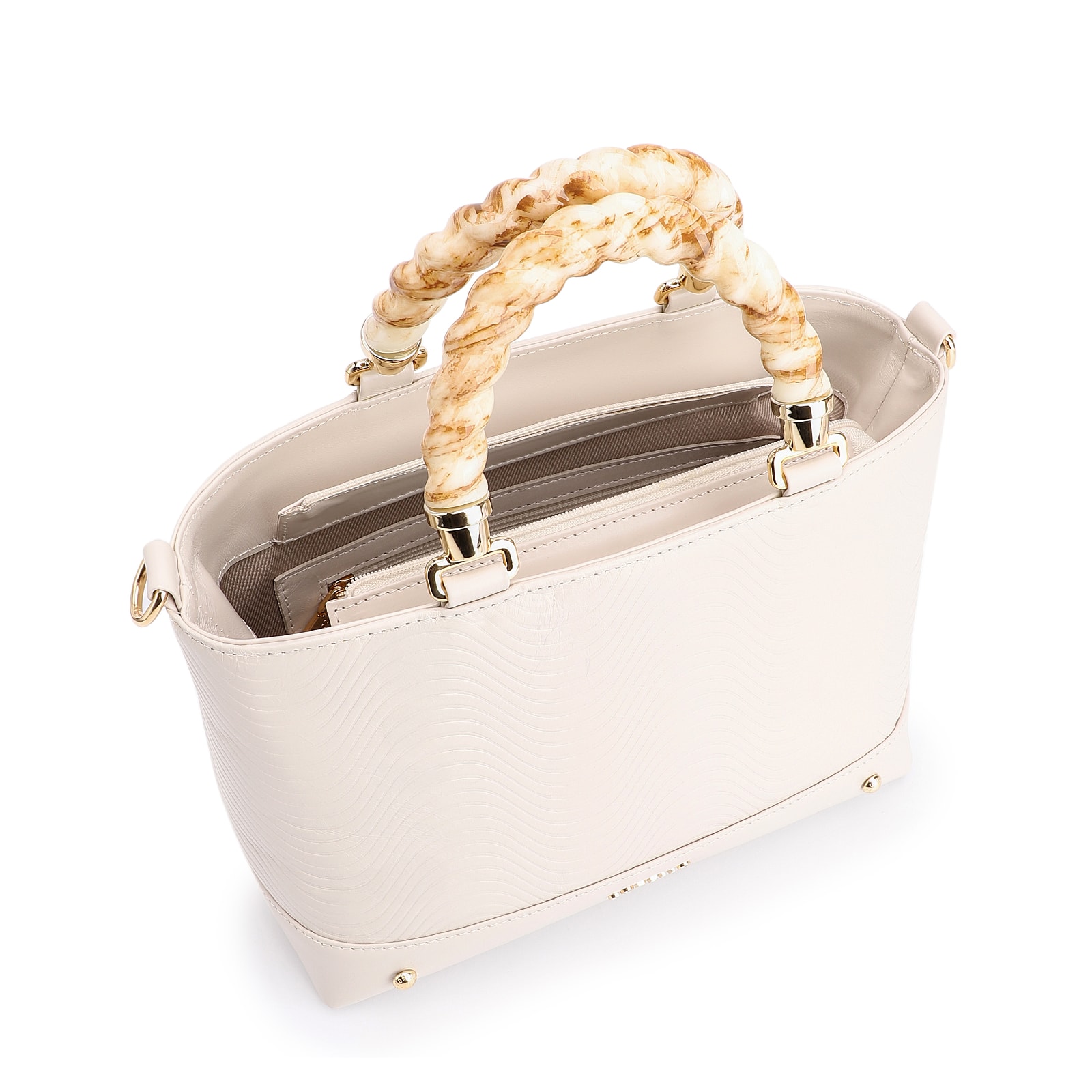Bolsa Tote Couro Off White