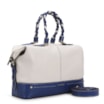 Bolsa Tote Couro Off White/Azul - imagem 2