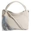 Bolsa Tote Couro Off White/Azul - imagem 1