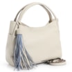 Bolsa Tote Couro Off White/Azul - imagem 3