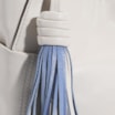 Bolsa Tote Couro Off White/Azul - imagem 7