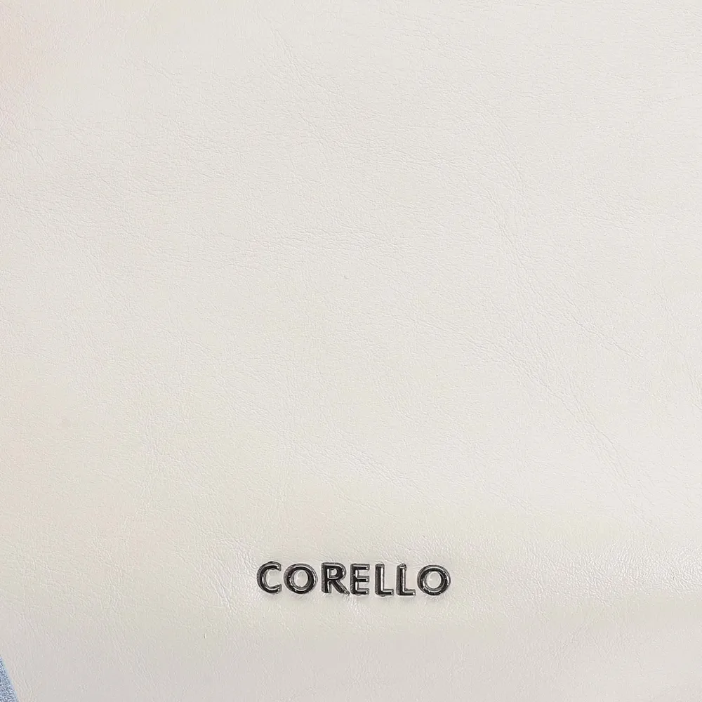 Bolsa Tote Couro Off White/Azul - imagem 8