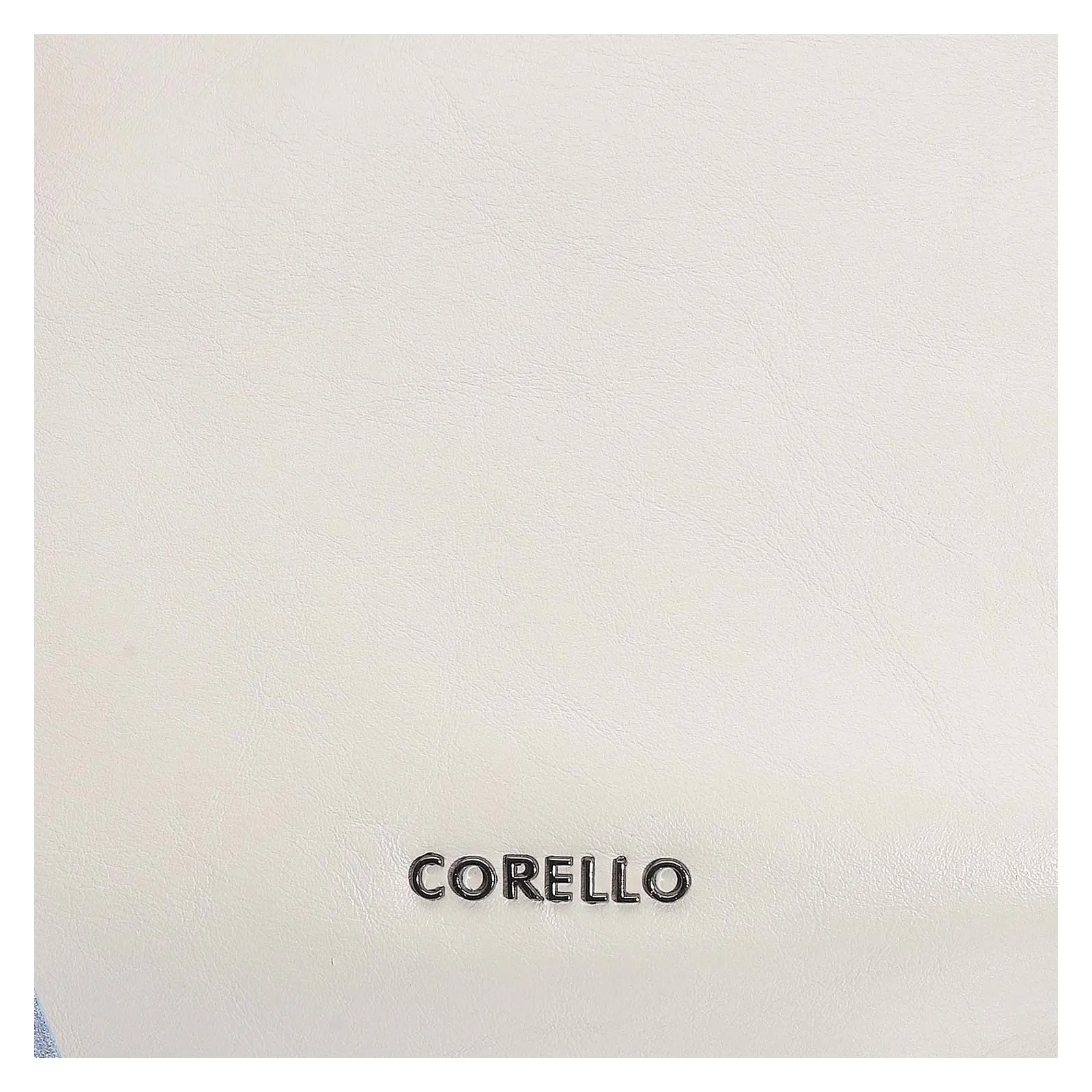 Bolsa Tote Couro Off White/Azul