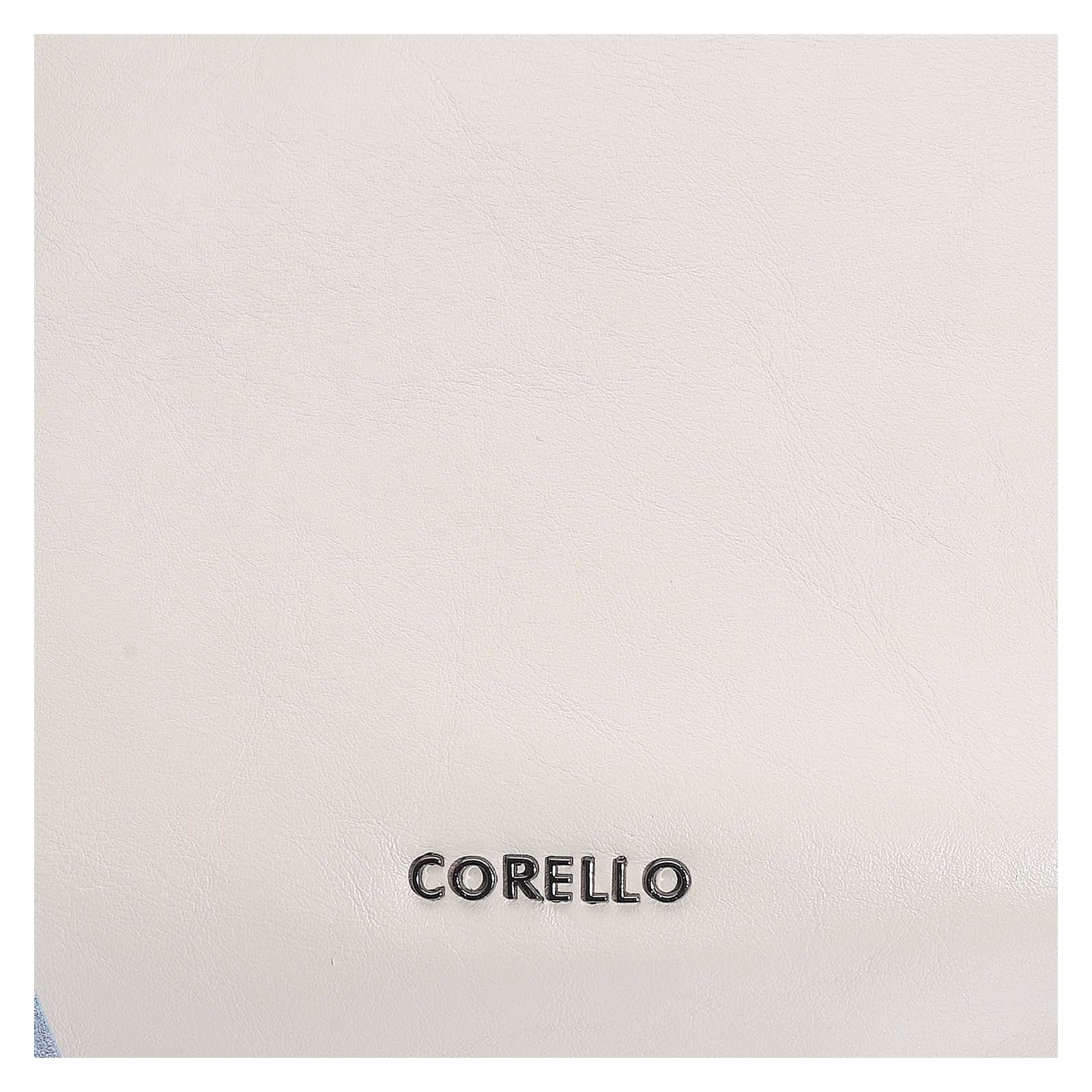 Bolsa Tote Couro Off White/Azul