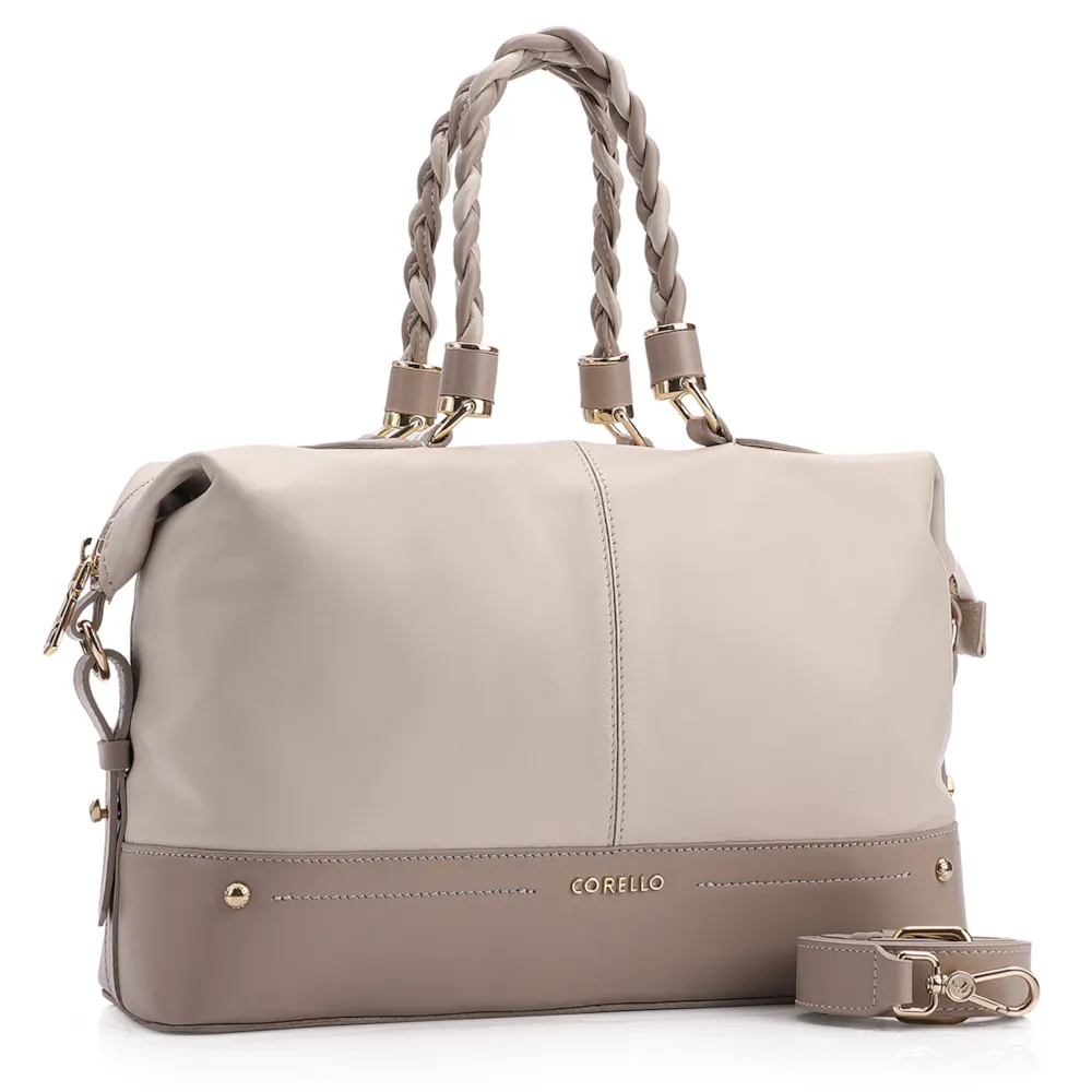 Bolsa Tote Couro Off White/Bege - imagem 2