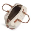 Bolsa Tote Couro Off White/Caramelo - imagem 4