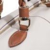 Bolsa Tote Couro Off White/Caramelo - imagem 5