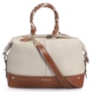 Bolsa Tote Couro Off White/Caramelo - imagem 1