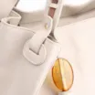 Bolsa Tote Couro Off White/Couro Marrom - imagem 5