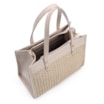 Bolsa Tote Couro Off White/Crochet Off White - imagem 4