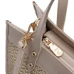 Bolsa Tote Couro Off White/Crochet Off White - imagem 5