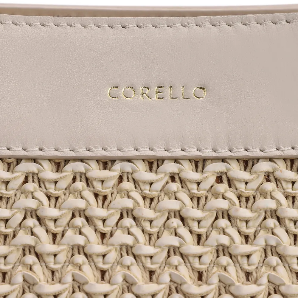 Bolsa Tote Couro Off White/Crochet Off White - imagem 7