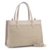 Bolsa Tote Couro Off White/Crochet Off White - imagem 2