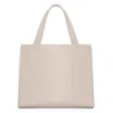 Bolsa Tote Couro Off White/Marrom - imagem 3