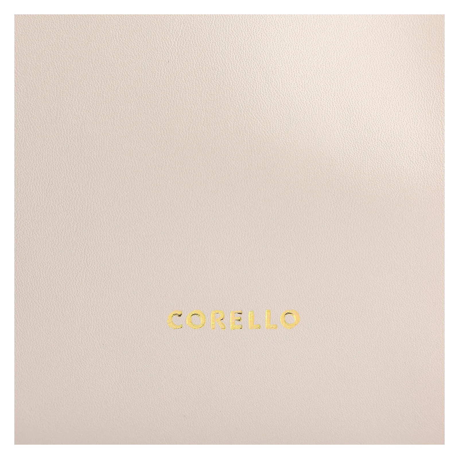 Bolsa Tote Couro Off White/Marrom