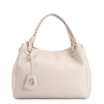 Bolsa Tote Couro Off White/Marrom - imagem 1