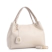Bolsa Tote Couro Off White/Marrom - imagem 2