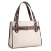 Bolsa Tote Couro Off White/Marrom - imagem 3