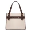 Bolsa Tote Couro Off White/Marrom - imagem 4