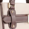 Bolsa Tote Couro Off White/Marrom - imagem 7