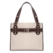 Bolsa Tote Couro Off White/Marrom - imagem 1