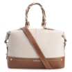 Bolsa Tote Couro Off White/Marrom - imagem 1