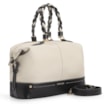 Bolsa Tote Couro Off White/Preto - imagem 3