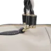 Bolsa Tote Couro Off White/Preto - imagem 6