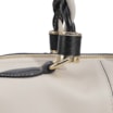Bolsa Tote Couro Off White/Preto - imagem 6