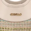 Bolsa Tote Couro Off White/Ráfia Colorida - imagem 6
